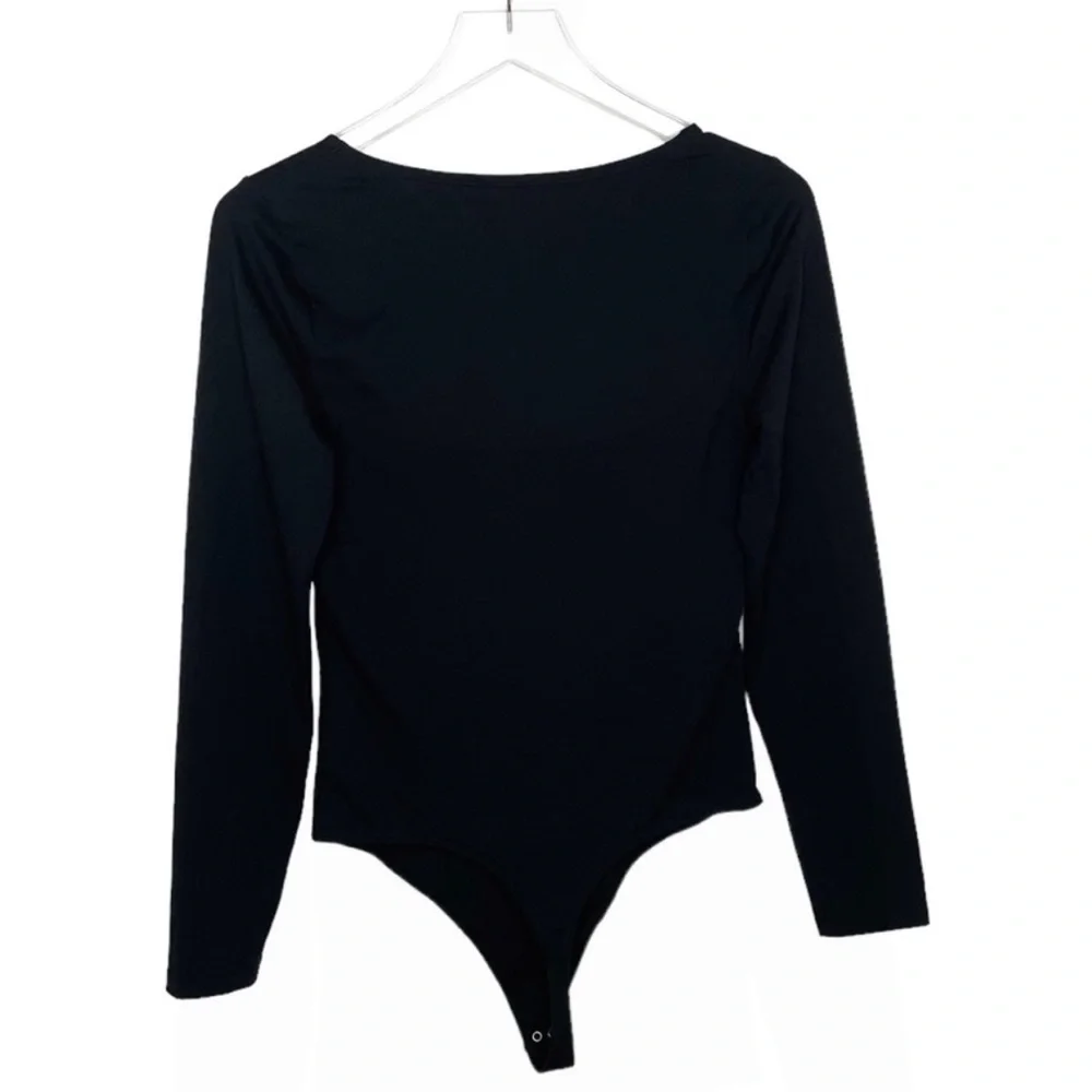Abercrombie & Fitch Long Sleeve Bodysuit | Black | Medium - Picture 6 of 9